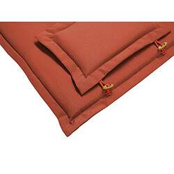 Beliani Lot de 2 coussins de transat rouge foncé TOSCANA/JAVA pas cher