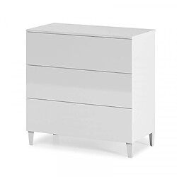 Dansmamaison Commode 3 tiroirs Blanc - CHORA