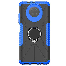 Coque en TPU anti-chocs avec béquille pour votre Xiaomi Redmi Note 9 5G - bleu