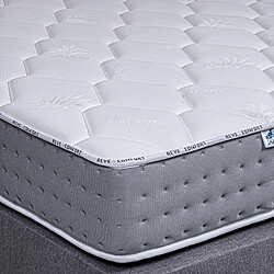 LUXURY LITERIE Matelas Talia (24cm) Ressorts Ensachés, Mousse Haute Densité, Indépendance de Couchage, Soutien ferme, Face été/hiver, 90x190cm pas cher