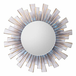 Miroir mural Alexandra House Living Blanc Bois d'épicéa Bois MDF 55 x 2 x 55 cm