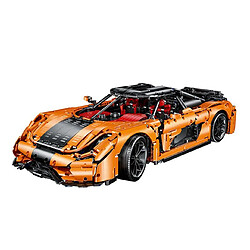 Universal Modèle Super Racing Compatible High-tech Educational Toys Cadeau d'Anniversaire | Bloc d'Accumulation(Orange)