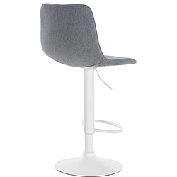 Non Tabouret de bar Divo tissu blanc pas cher