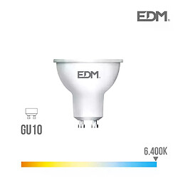 Edm Spot LED GU10 5W Dicroïque équivalent à 35W - Blanc du Jour 6400K