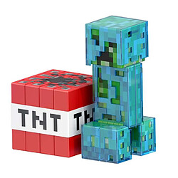 Acheter Mattel Minecraft Diamond Level Figurine Creeper avec son Arme Bloc TNT et Accessoires Multicolore