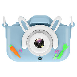 Avizar Appareil Photo Numérique pour Enfant Design Lapin Résolution 1080p Bleu Pâle