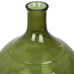 Acheter Beliani Vase à fleurs ACHAAR fait à la main Verre 34 cm Vert olive