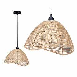 Gift Decor Suspension Naturel Rotin 60 W conique 220 -240 V 34 x 20 x 30 cm (2 Unités)