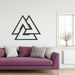 Avis DEKORY Triangle Valknut Décoration Murale en Méta 45 x 39 cm