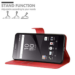 Cadorabo Coque Sony Xperia Z5 PREMIUM Etui en Rouge