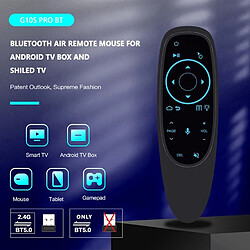 Riffi CP G10SPROBTS Souris Universelle Smart TV / PC Air - Bluetooth / Sans Fil / Télécommande IR & Gyroscope / LED Noir pas cher