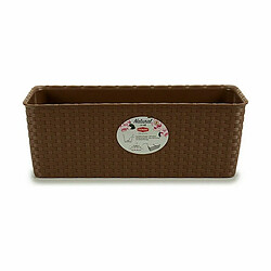 Jardinière Stefanplast Beige Plastique 39 x 13,5 x 15,5 cm (12 Unités)