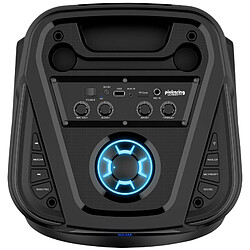 Enceinte DJ Mobile sur batterie Pickering ULTIMAT500, 500W, Boomers 25cm à LED RVB RING, USB Bluetooth Radio FM,TWS, Microphone