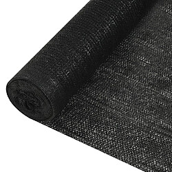 vidaXL Filet brise-vue Noir 1,5x50 m PEHD 195 g/m²