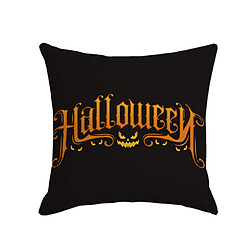 P32 4PCS 45 * 45cm Accueil Halloween Modèle de graffitis courte piétons d'oreiller en peluche d'imprimerie Coussin de coussin décoration