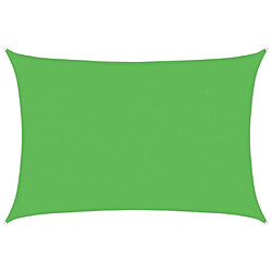 vidaXL Voile d'ombrage 160 g/m² Vert clair 5x7 m PEHD