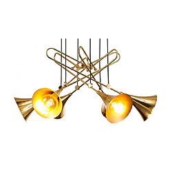 Acheter Luminaire Center Suspension Jazz Or poli 6 ampoules 60cm