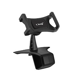 Support Voiture Smartphone Pare-soleil Emplacement Numéro Téléphone LinQ Noir