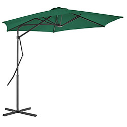 Maison Chic Parasol Jardin | Parasol d'extérieur avec mat en acier 300 cm Vert - GKD30584