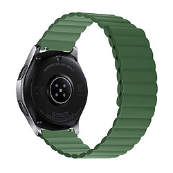 Bracelet en silicone magnétique, 22mm à fermeture rapide, taille L pour votre Samsung Galaxy Watch 3 45mm/Gear S3 Frontier/Classic - vert