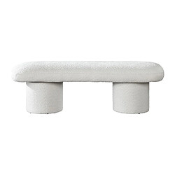 Acheter Vente-Unique Banc en tissu bouclette - Blanc - CONOMO