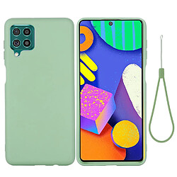 Coque en silicone souple avec sangle vert pour votre Samsung Galaxy F62/M62