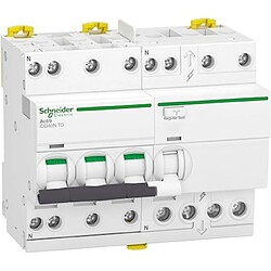 disjoncteur différentiel - idd40n - tdg - 3p+n - 20a - courbe c - 30 ma - type ac - 10 ka - schneider electric a9dv37