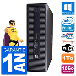 PC HP ProDesk 600 G1 SFF Intel G3220 RAM 16Go Disque Dur 1To Windows 10 Wifi - Occasion