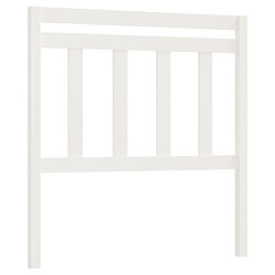 vidaXL Tête de lit Blanc 106x4x100 cm Bois massif de pin