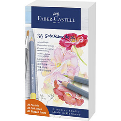 FABER-CASTELL Crayon GOLDFABER Aquarelle, boîte métal de 36 ()