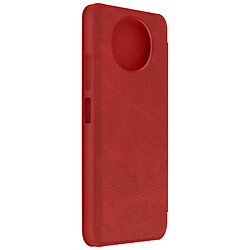 Housse Xiaomi Redmi Note 9T 5G Porte-carte Cuir Véritable Qin Nillkin Rouge