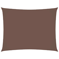 vidaXL Voile de parasol tissu oxford rectangulaire 2,5x4 m marron