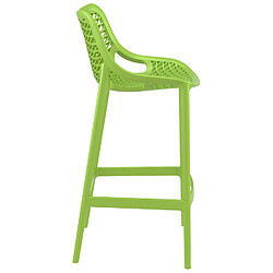 Acheter Alterego Tabouret de jardin 'BROZER' vert en matière plastique