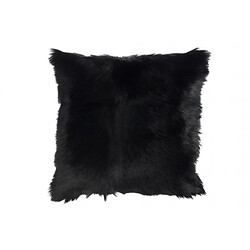 Dansmamaison Coussin Peau De Chevre Noir