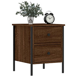 Avis Maison Chic Table de chevet,Table de Nuit,Meuble de Rangement chêne marron 40x42x50 cm bois d'ingénierie