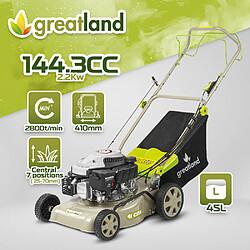 Greatland Tondeuse thermique tractée 144 CC - 410mm- Elem Garden