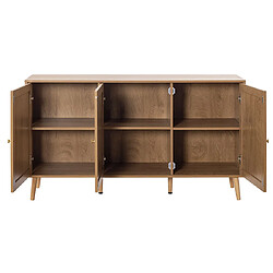 Bestmobilier Goto - buffet bas - bois - 140 cm