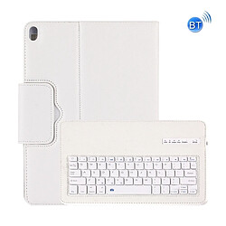 Wewoo Etui à rabat horizontal avec clavier Bluetooth amovible et texture Litchi pour iPad Pro 11 pouces (2018) (Blanc)