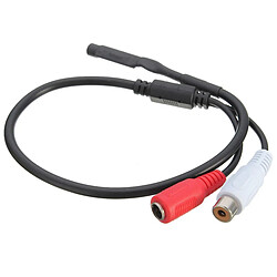 Universal Système de sécurité CCTV Caméra DVR cachée Capteur audio sensible Câble microphone