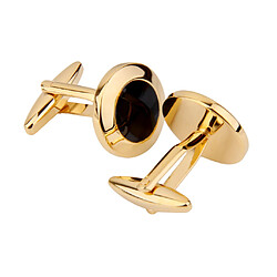 Boutons de Manchette Bouton de Col Homme pour Tenue - Noir et Or