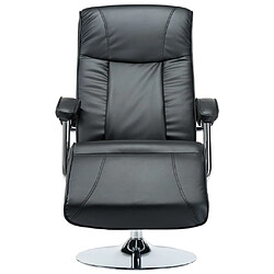 Avis Maison Chic Fauteuil relax,Chaise pour salon TV Noir Similicuir -MN73702