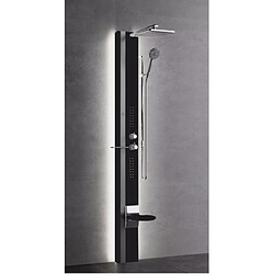 Colonne de douche hydromassante avec LED NOVELLINI LINE 1 noir 215 cm