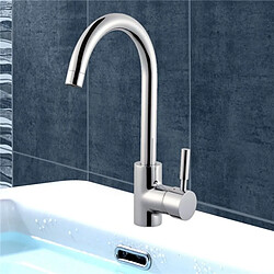 Avis Robinet mitigeur lavabo haut design laiton chrome butee economie eau