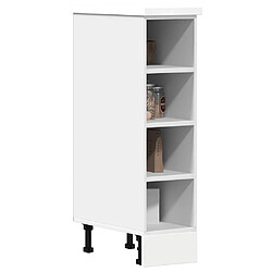 vidaXL Armoire de plancher blanc 20x44,5x81,5 cm bois d'ingénierie