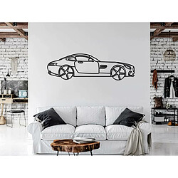 Acheter DEKORY Line art Silhouette de voiture Mercedes AMG GT en Métal - 40x12 cm