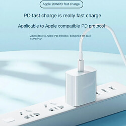 General Chargeur Apple - Adaptateur secteur USB-C à charge rapide 20 W pour iPhone/iPad, design compact, sûr et fiable, parfait pour les voyages et la maison Vous recherchez un chargeur de haute qualité pour votre(3 pieds)