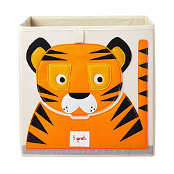 Cube de rangement Tigre 33 x 33 cm - 3 Sprouts