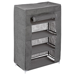 Five Simply Smart Armoire à chaussures en tissu capacité 12 paires - Gris foncé