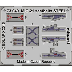 MiG-21 seatbelts STEEL - 1:72e - Eduard Accessories