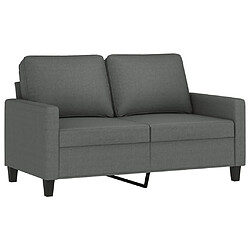 Avis Maison Chic Ensemble de canapés 2 pcs avec coussins, Canapé droit Sofa pour Salon Gris foncé Tissu -GKD119619